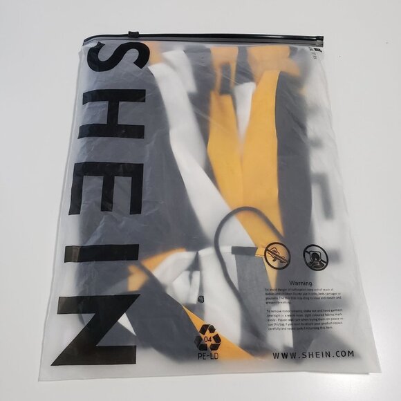 New SHEIN VCAY Scallop Trim Cami Top & Paperbag Waist Striped Shorts Set - Small - Picture 5 of 8